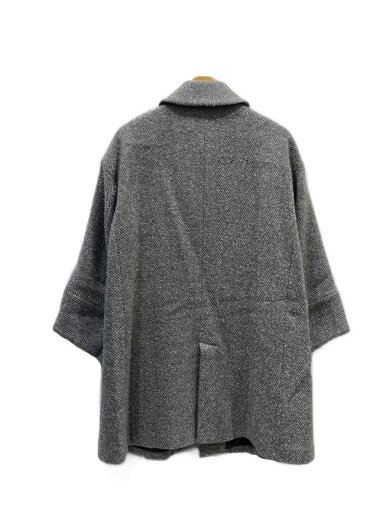 商品画像：23AW/ループヘリンボーンバルカラーコートFREE/ウール/GRY/ur37-27f001// 2