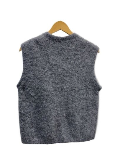 商品画像：23AW/フォックスカシミヤクルーネックベスト/FREE/ウール/GRY/22-02-34-02103 2