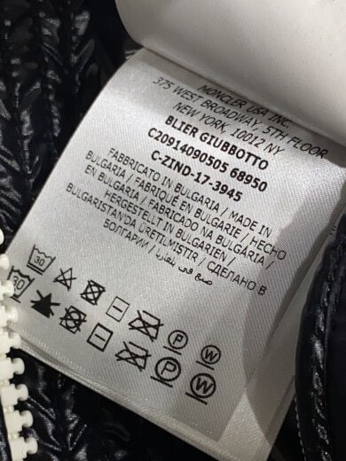 商品画像：BLIER GIUBBOTTO/1/ナイロン/BLK/c20914090505 68950// 6