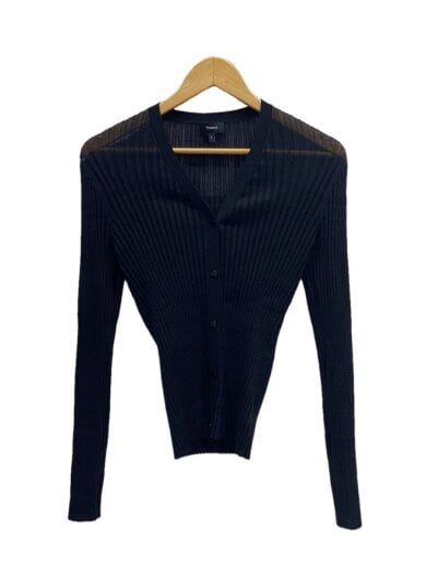 商品画像：25SS/WOOSTER CREPE KNIT SHEER STRIPE CARDI/S/レーヨン/01-5203704// 1