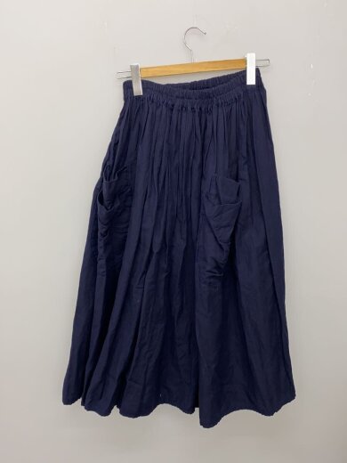 商品画像：ロングスカート/--/リネン/NVY 2