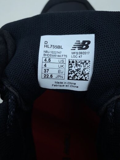 商品画像：NEW BALANCE ニューバランス/ハイカットスニーカー/22.5cm/BLK/HL755BL 5
