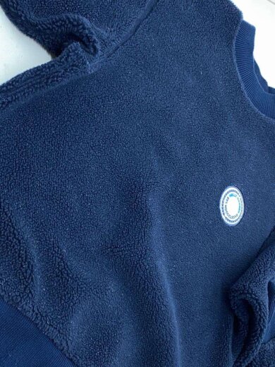 商品画像：フロント刺繍フリーススウェット/L/ポリエステル/NVY 7