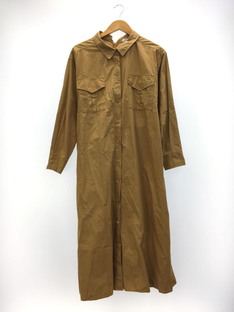 19年 胸ポケットダンプワンピース 4 コットン キャメル ニコアンド St95kh02ad