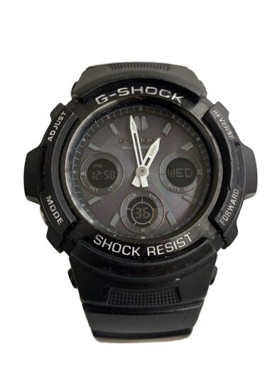 商品画像：腕時計/デジアナ/--/BLK/BLK/SS/AWG-M100 1