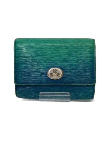 画像：Vivienne Westwood3つ折り財布/--/グリーン/無地/レディース/ヴィヴィアンウエストウッド1