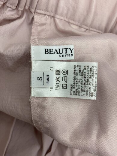 商品画像：25SS/コットンナイロンワイドタックパンツ/S/ナイロン/ピンク/1614-126-6501 4