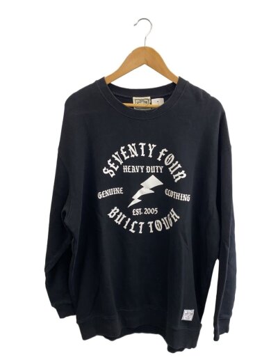 商品画像：スウェット/XL/コットン/ブラック/プリント 1