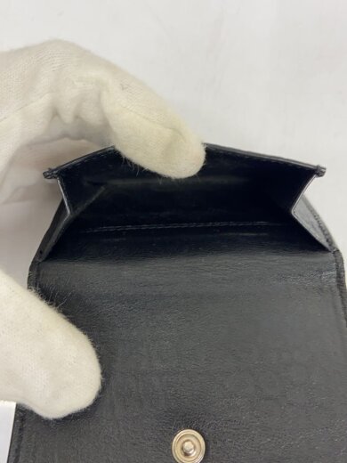 商品画像：3つ折り財布/レザー/ブラック/レディース 6