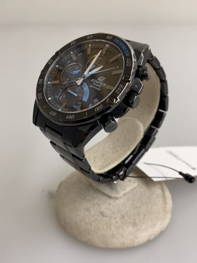 商品画像：ソーラー腕時計_EDIFICE/アナログ/ステンレス/BLK/BLK/SS 2