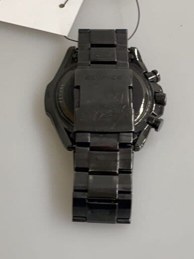 商品画像：ソーラー腕時計_EDIFICE/アナログ/ステンレス/BLK/BLK/SS 5