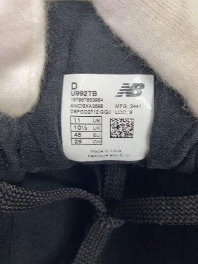 商品画像：U992/ローカットスニーカー/ブラック/29cm/ブラック/ニューバランス 5