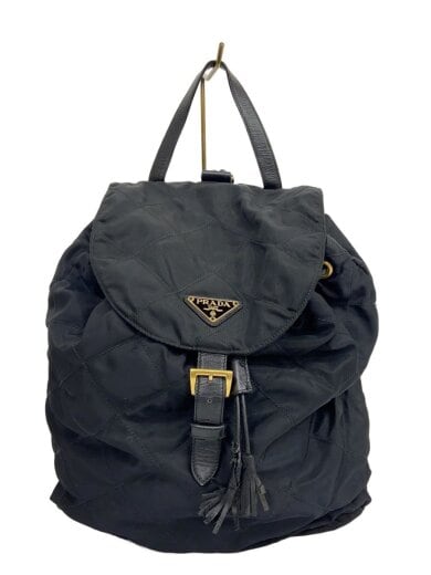 商品画像：リュック/テスート/キルティングバックパック/ナイロン/ブラック 1