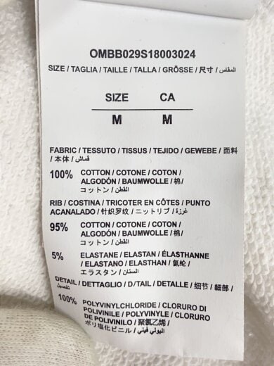 商品画像：18SS/Fire Tape Hoodie/パーカー/M/ホワイト/OMBB029S18003024 4