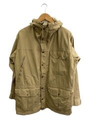 70s/マウンテンパーカ/M/コットン/ベージュ/無地/ヴィンテージ