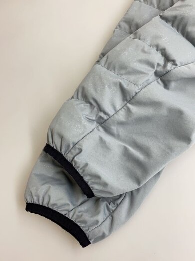 商品画像：パテッドブルゾンジャケット/5/ポリエステル/グレー/無地/012-0220004 5