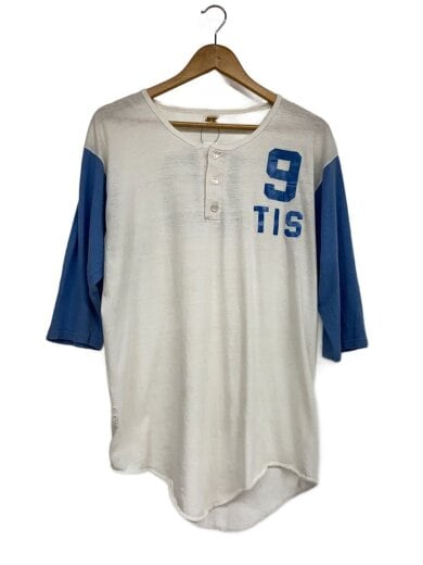 商品画像：60-70s/金タグ/ナンバリング/ヘンリーネックカットソー/XL/コットン/ホワイト 1