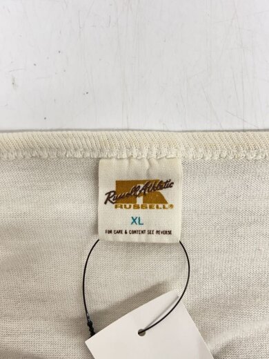 商品画像：60-70s/金タグ/ナンバリング/ヘンリーネックカットソー/XL/コットン/ホワイト 3