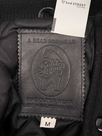 商品画像：スタジャン/M/ウール/ブラック/無地 3