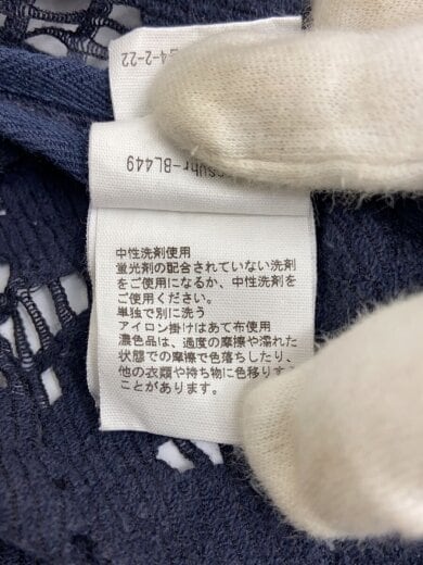 商品画像：Lace Foodie Tops/トップス/FREE/コットン/ネイビー/25SSUhr-BL449 5