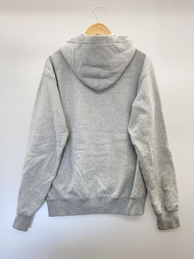 商品画像：METAL LOGO FABRIC-STITCHED ZIP HOODIE/M/コットン/グレー 2