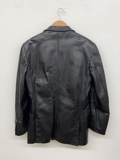 商品画像：テーラードジャケット/L/牛革/BLK/無地 2