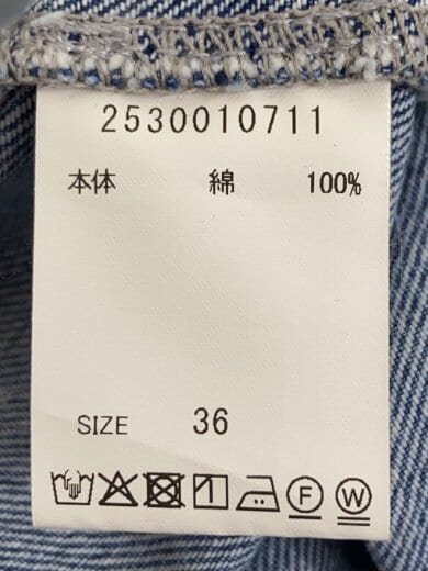 商品画像：25SS/バレルレッグデニムパンツ/ボトム/36/デニム/無地/2530010711 5