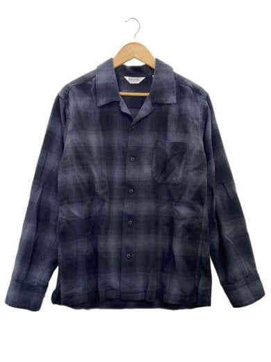 商品画像：開襟シャツ/L/コットン/ブラック/チェック/ファイブブラザー 1