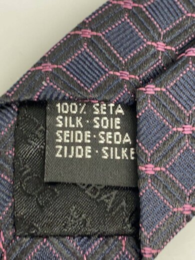 商品画像：ネクタイ/シルク/NVY/総柄/メンズ 4