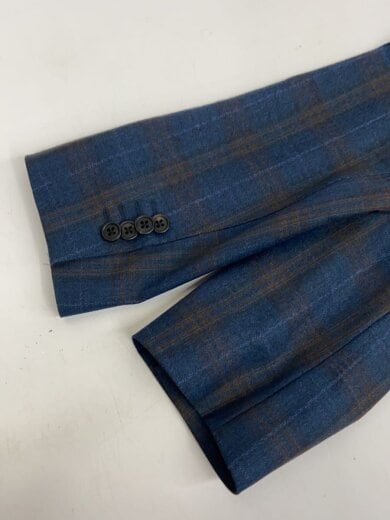 商品画像：テーラードジャケット/L/ウール/ネイビー/チェック/PF-IS-86995 6