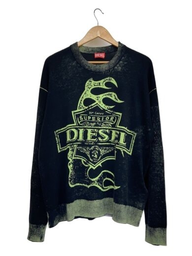 商品画像：ニット・セーター(薄手)/L/K-Belez/コットン/ブラック/総柄 1