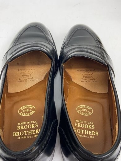画像：BROOKS BROTHERSAlden製/ローファー/コードバン/コインローファー/US7/ブラック/000446