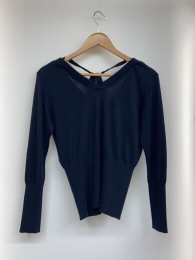 商品画像：07SS/ニット・セーター(薄手)/2/コットン/ネイビー/無地/7S120-K9 2