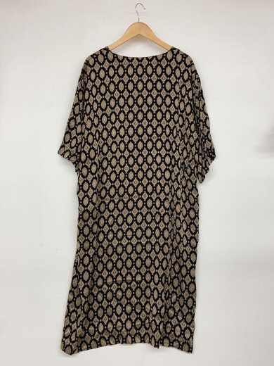 商品画像：Jacquard/Fine pattern/半袖ワンピース/1/ブラック/総柄/GL100// 2