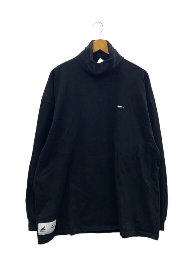 商品画像：CYLINDER TURTLE NECK/長袖Tシャツ/4/コットン/ブラック/無地// 1