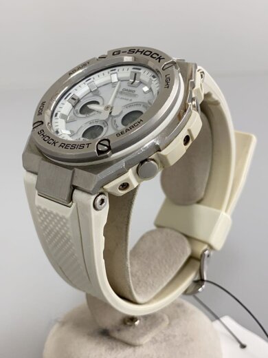 商品画像：ソーラー腕時計・G-SHOCK/デジアナ/ラバー/WHT/WHT 2