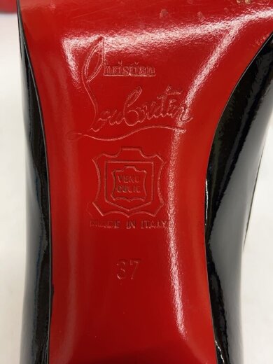 商品画像：OPEN TOE SLINGBACK PATENT/パンプス/37/ブラック/レザー 5