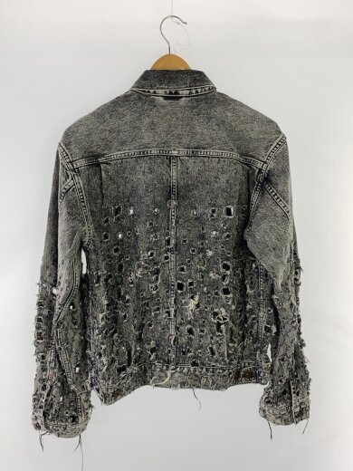 画像：SUGARHILLCRASHED BLACK MODERN DENIM JACKET/M/デニム/GRY/24410004292