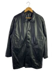 Eco Leather Over Jacket/36/フェイクレザー/BLK/12020102