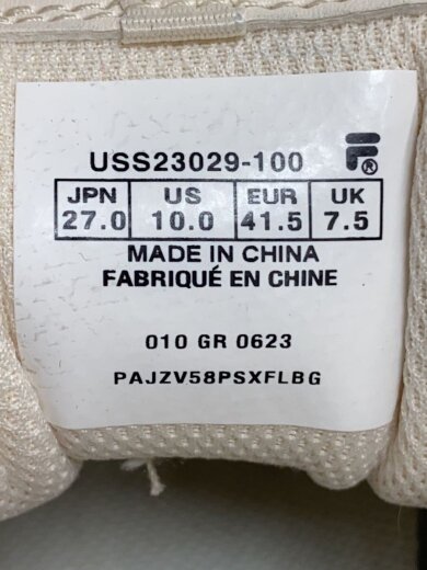 商品画像：ローカットスニーカー/27cm/CRM/フェイクレザー/USS23029-100 5