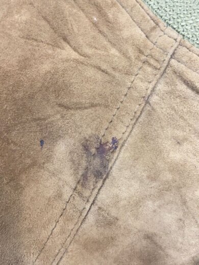商品画像：MACHIAVELL UOMO/レザーブルゾン/レザー/KHK/シミ・製品シワ考慮 9