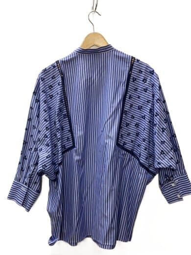 画像：UNITED ARROWS半袖ブラウス/--/コットン/BLU/1521-199-14772