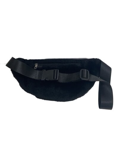 商品画像：ウエストバッグ/ファー/BLK 2