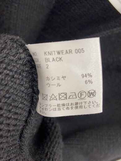 商品画像：21AW/CLARK KNIT CARDIGAN/2/カシミア/BLK//KNITWEAR 005/// 5