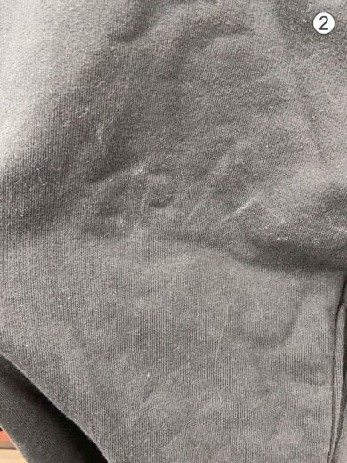 商品画像：スウェット/XL/コットン/BLK/プリント/シミ有 5