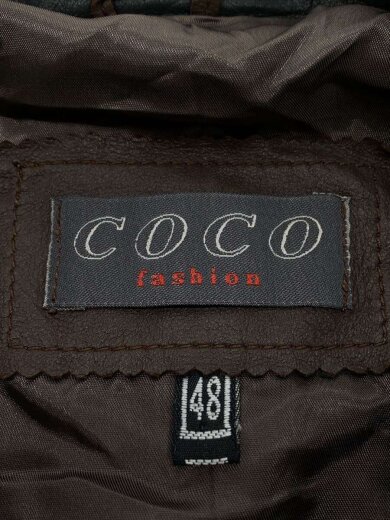 商品画像：COCO FASHION/レザージャケット・ブルゾン/48/レザー/BRW 3