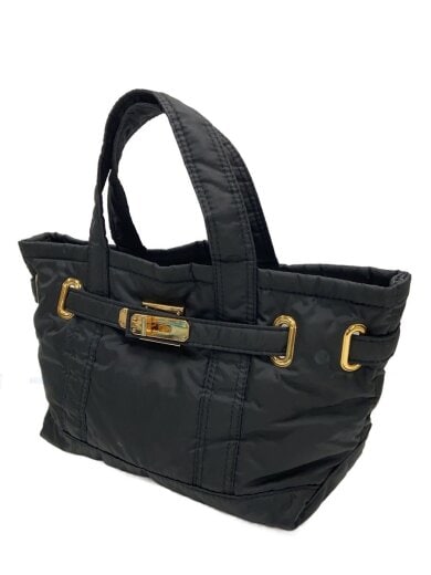 商品画像：BONDED POLYESTER TWILLTOTE/トートバッグ/ミニトート/BLK 2
