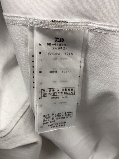 商品画像：TECH DRAWSTRING S/S TEE/Tシャツ/L/ポリエステル/WHT/BE-41024 4