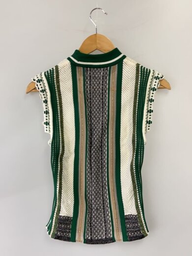 商品画像：Knit Stripe Tops/1/ポリエステル/WHT/MM20SS-KN033// 2
