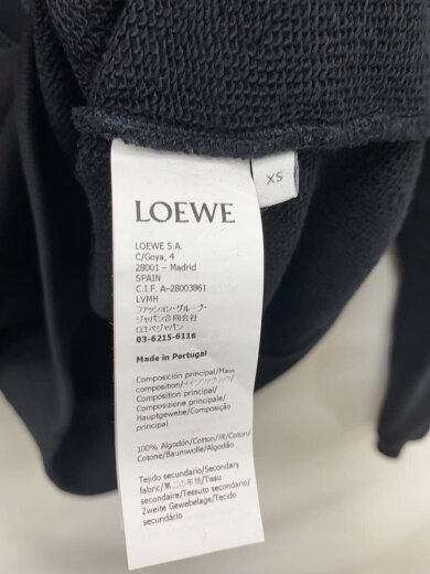商品画像：Regular Fit Sweatshirt/ロエベ/スウェット/XS/コットン/BLK/H526Y24J27// 4